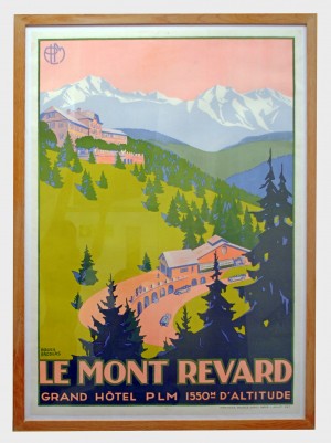 Le Mont Revard original vintage travel poster